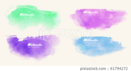 Abstract watercolor brush strokes painted Abstract watercolor brush strokes painted 61794272