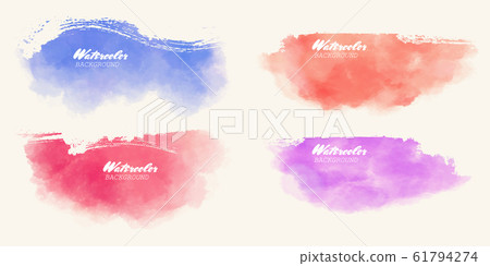Abstract watercolor brush strokes painted Abstract watercolor brush strokes painted 61794274