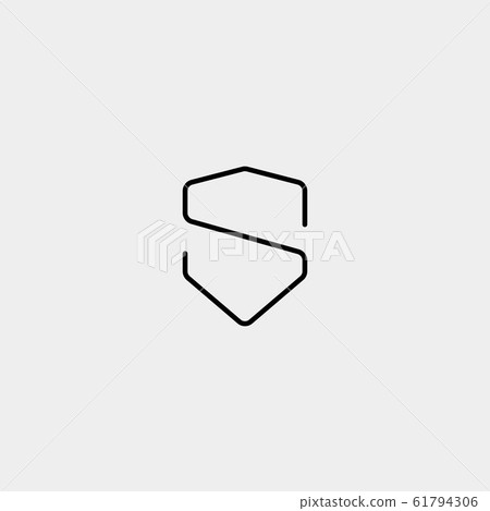 Letter S SS Shield Logo Design Simple Vector Letter S SS Shield Logo Design Simple Vector 61794306