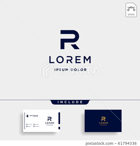 Minimal Letter R Logo Design Simple Vector Minimal Letter R Logo Design Simple Vector 61794336