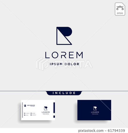 Minimal Letter R Logo Design Simple Vector Minimal Letter R Logo Design Simple Vector 61794339