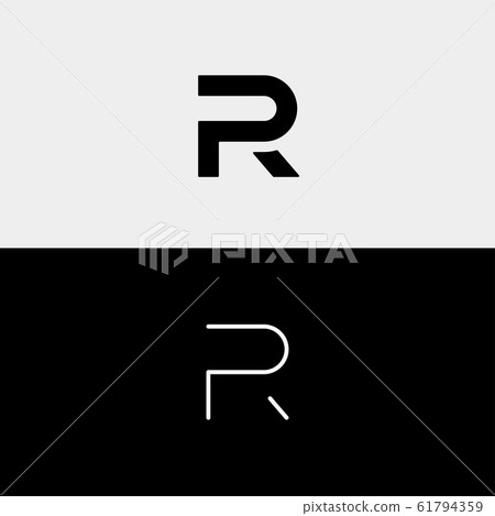 Letters rp logo with a minimalist design Vector Image