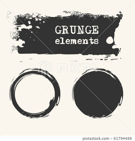 Abstract grunge stamp element set on white - Stock Illustration ...