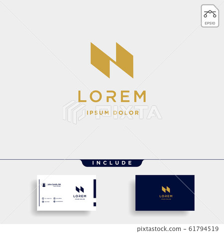 Letter N NN Monogram Logo Design Minimal Icon Letter N NN Monogram Logo Design Minimal Icon 61794519