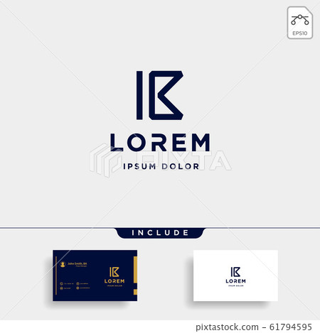 Letter IB IR Monogram Logo Design Minimal Icon Letter IB IR Monogram Logo Design Minimal Icon 61794595