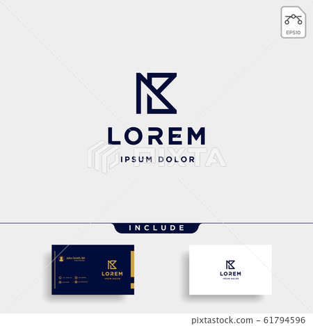 Letter AB AR AK Monogram Logo Design Minimal Icon Letter AB AR AK Monogram Logo Design Minimal Icon 61794596