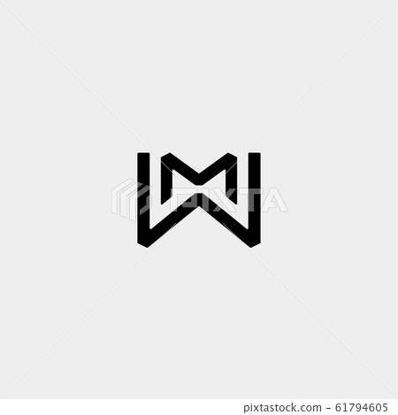 Letter M MW WM Monogram Logo Design Minimal Icon Letter M MW WM Monogram Logo Design Minimal Icon 61794605