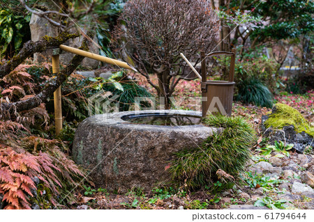 Tsukubai Japanese style garden Water bowl Tsukubai Japanese style garden Water bowl 61794644