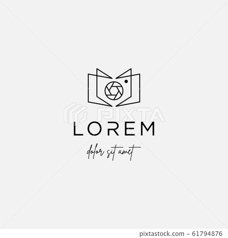 Camera Book Logo Template Vector Design Sign Camera Book Logo Template Vector Design Sign 61794876