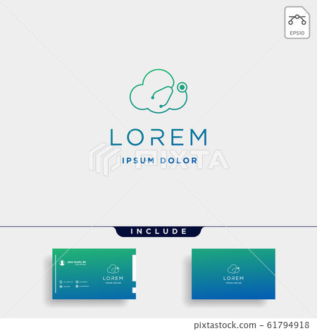 Cloud Medical Logo Design Vector Illustration sign Cloud Medical Logo Design Vector Illustration sign 61794918