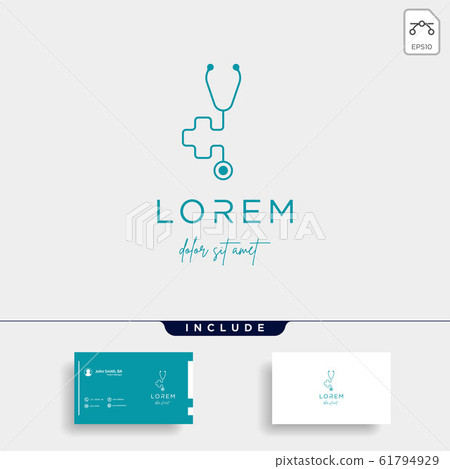 Cross Medical Logo Design vector isolated icon 61794929