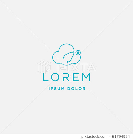 Cloud Medical Logo Design Vector Illustration sign Cloud Medical Logo Design Vector Illustration sign 61794934