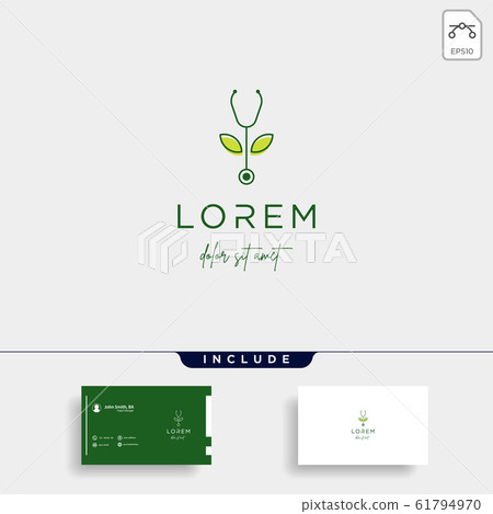 Medical leaf logo design vector nature medicine - Stock Illustration ...
