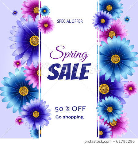 Spring sale flyer - Stock Illustration [61795296] - PIXTA