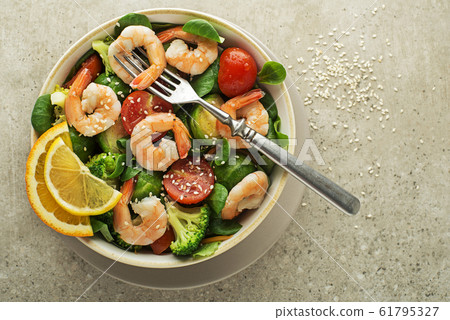 Salad shrimp Salad shrimp 61795327
