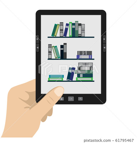 portable modern tablet e-book reader. 61795467