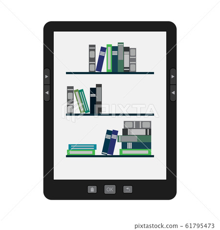 portable modern tablet e-book reader. portable modern tablet e-book reader. 61795473