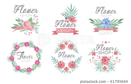 Floral logo design hi-res stock photography and images - Alamy