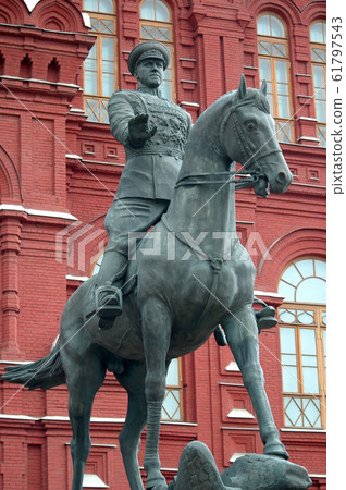Monument to Marshal Zhukov outside Red Square Monument to Marshal Zhukov outside Red Square 61797543