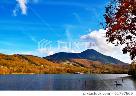 梅加米湖立照山秋葉 梅加米湖立照山秋葉 61797669