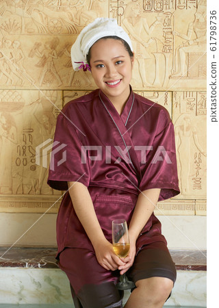 Happy Woman At Spa Resort Happy Woman At Spa Resort 61798736