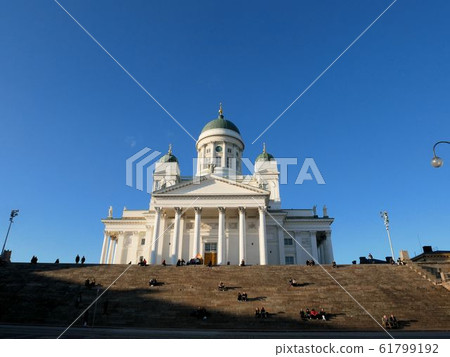 Helsinki Cathedral in the clear blue sky (Finland) Helsinki Cathedral in the clear blue sky (Finland) 61799192