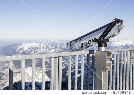 Mountain view from Zugspitze, Bavaria, Germany  61799548