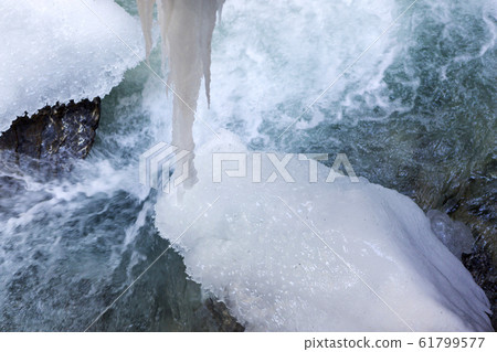 Icicles at Partnachklamm in Garmisch-Partenkirchen 61799577