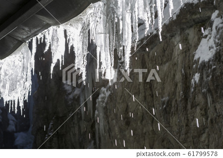 Icicles at Partnachklamm in Garmisch-Partenkirchen 61799578