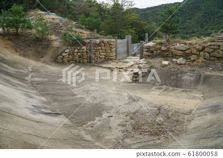 [Japan's Top 100 Castles] Kinojo North Gate Ruins 2 Soja City, Okayama Prefecture 61800058