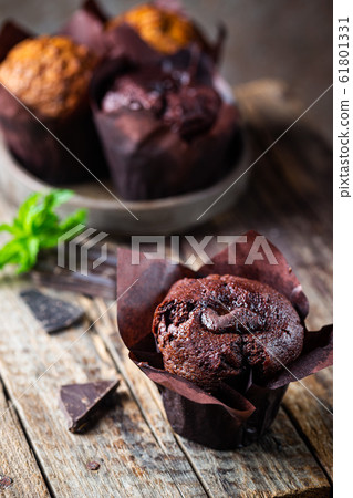 Dark chocolate muffin Dark chocolate muffin 61801331