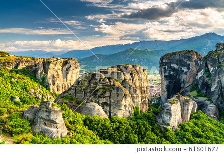 The Holy Trinity Monastery at Meteora in Greece The Holy Trinity Monastery at Meteora in Greece 61801672