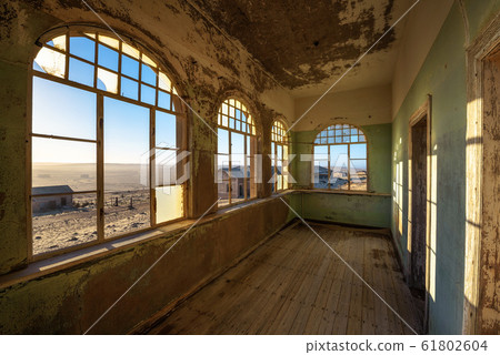 Ruins of the mining town Kolmanskop in the Namib desert near Luderitz in Namibia Ruins of the mining town Kolmanskop in the Namib desert near Luderitz in Namibia 61802604