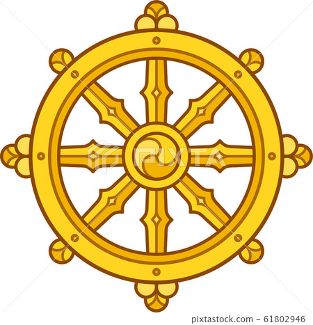 Dharma Wheel symbol 61802946