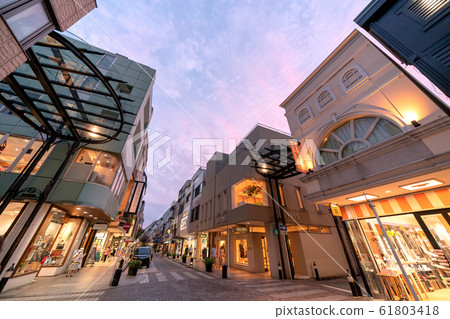 Yokohama cityscape in Japan overlooking Yokohama and Yokohama Motomachi shopping street 61803418