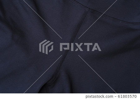 Close-up fragment of black nylon garment Close-up fragment of black nylon garment 61803570