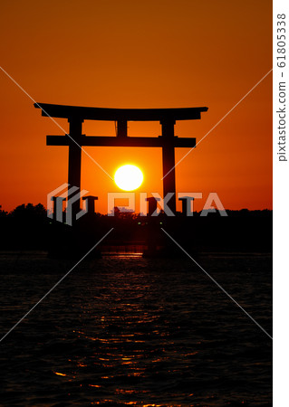 Evening at Hamana Lake Bentenjima 61805338