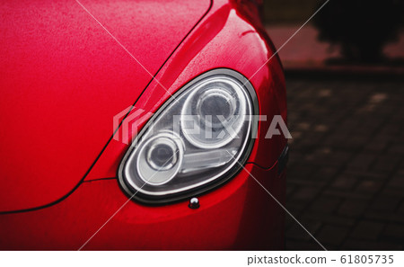 Headlights of sport car Headlights of sport car 61805735
