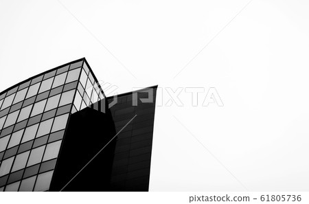 exterior of glass office building 61805736