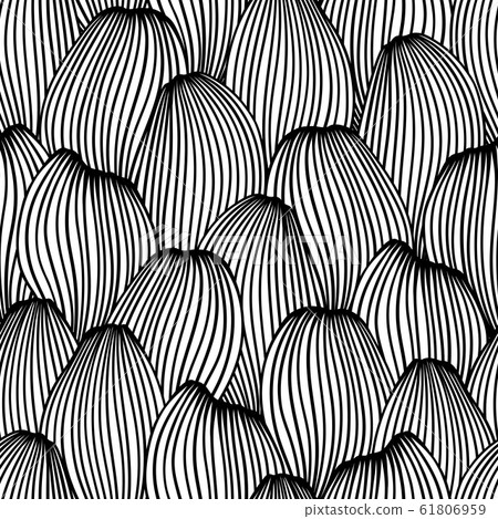 Seamless wave pattern. Background with sea, river or water texture. 61806959