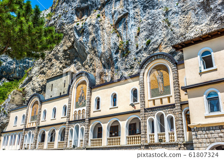 Monastery Ostrog in cliffs 61807324