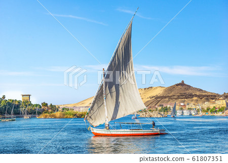 Sailing boat in Aswan 61807351