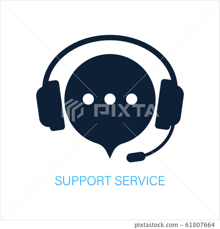 Online support service. Headphones with microphone Online support service. Headphones with microphone 61807664