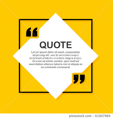 Set Quote frames. Blank template with print - Stock Illustration ...