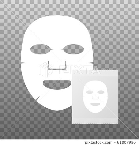 Facial mask flat icon. Medicine, cosmetology and Facial mask flat icon. Medicine, cosmetology and 61807980