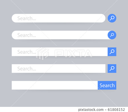 Set Search bar vector element design, set of 61808152