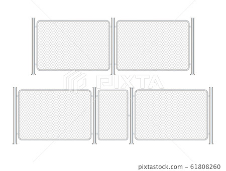 Fence wire metal chain link. Prison barrier, 61808260