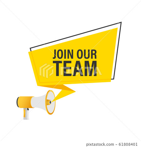 Megaphone Hand, business concept with text join 61808401