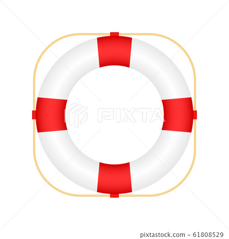 Realistic Style, lifebuoy Isolated on White Realistic Style, lifebuoy Isolated on White 61808529