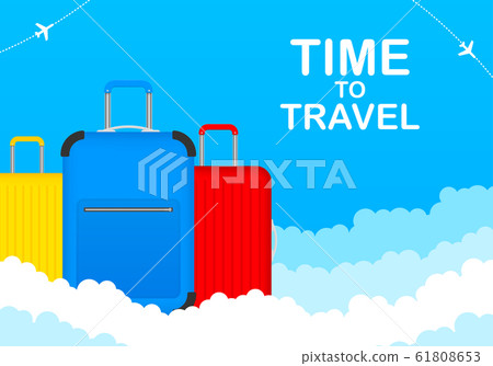 Time to Travel Tourism Poster Concept Front View 61808653